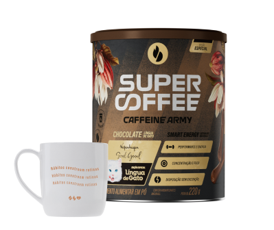 SuperCoffee Chocolate Língua de Gato 220g
