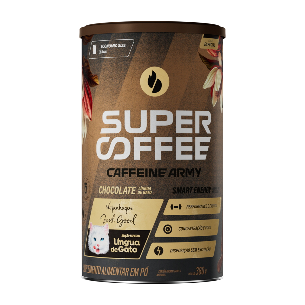 SuperCoffee Chocolate Língua de Gato 380g