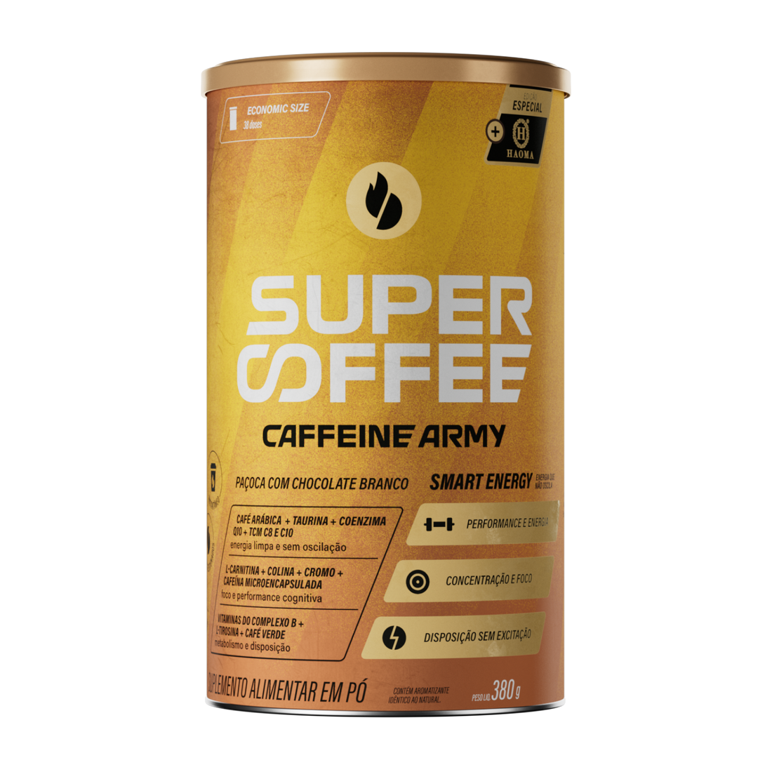 SuperCoffee Paçoca com Chocolate Branco 380g – Caffeine Army