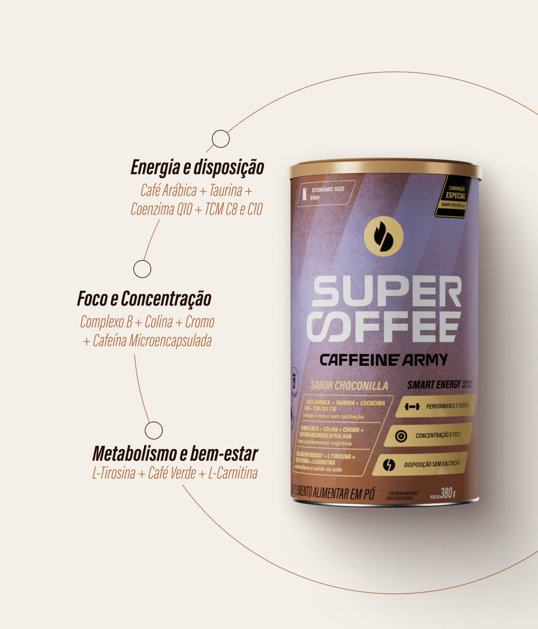 SuperCoffee Choconilla 380g | Caffeine Army