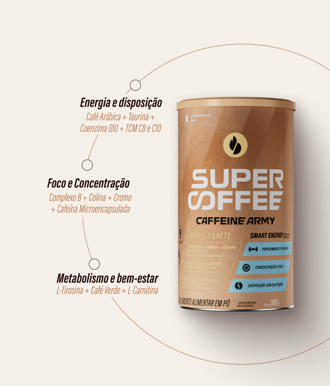 SuperCoffee Vanilla Latte 380g