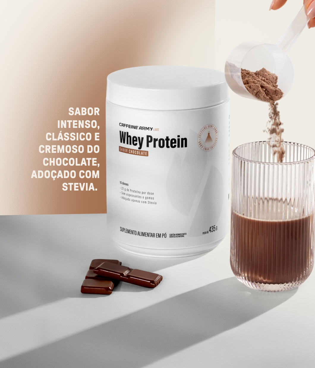 Whey Protein Chocolate 435g.