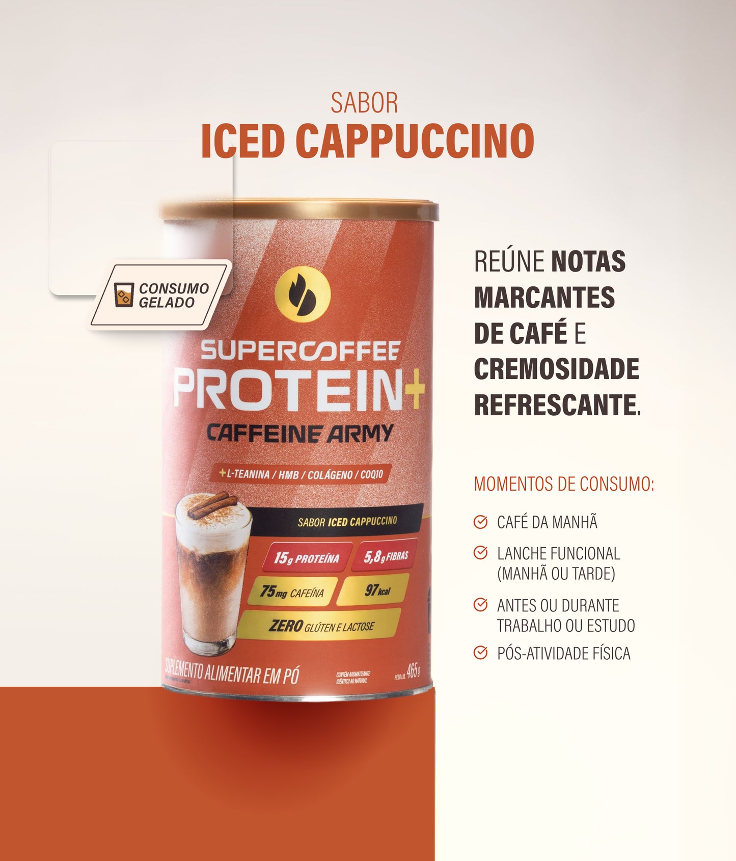 SuperCoffee Protein+ Iced Capuccino 465g
